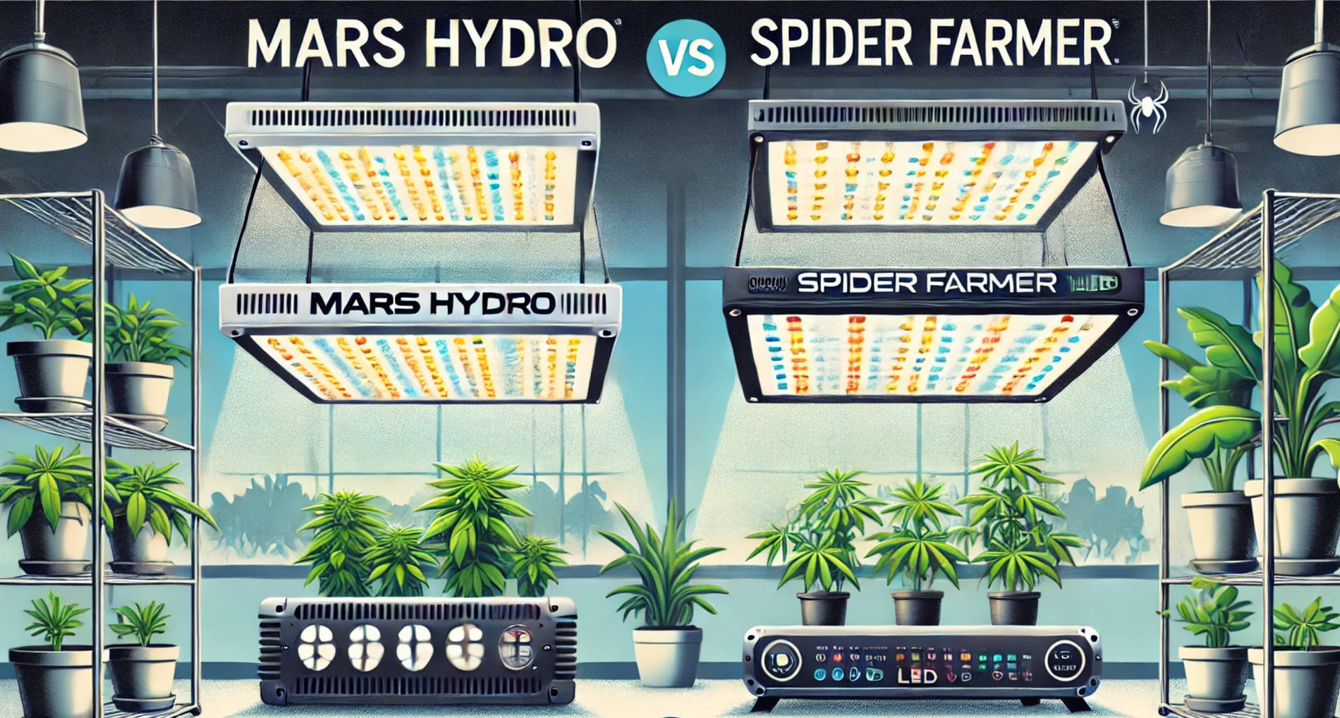 Mars Hydro vs. Spider Farmer: Welk merk is het beste?