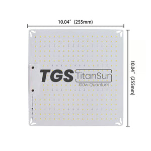 TGS TitanSun 100w Quantum groeilamp afmetingen